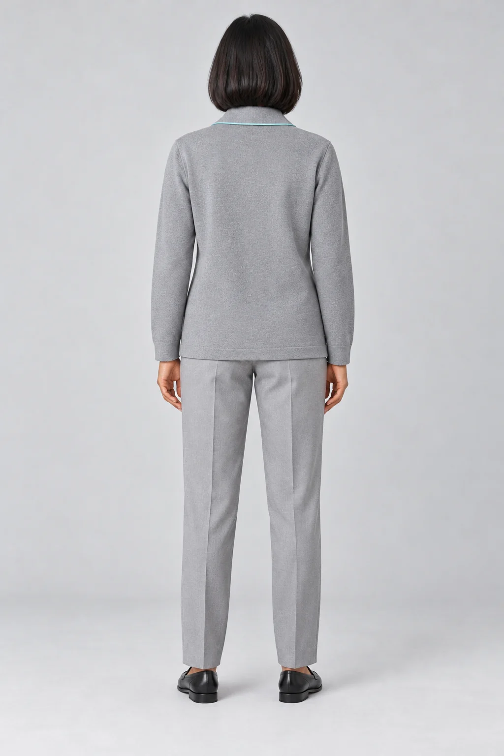 Vista trasera: Sobrecamisa gris ceniza